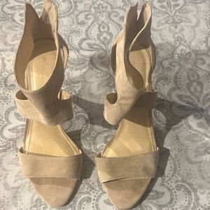 BCBG Women's Beige Heeled Sandals